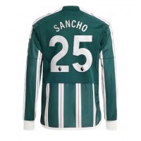 Manchester United Jadon Sancho #25 Replica Away Shirt 2023-24 Long Sleeve